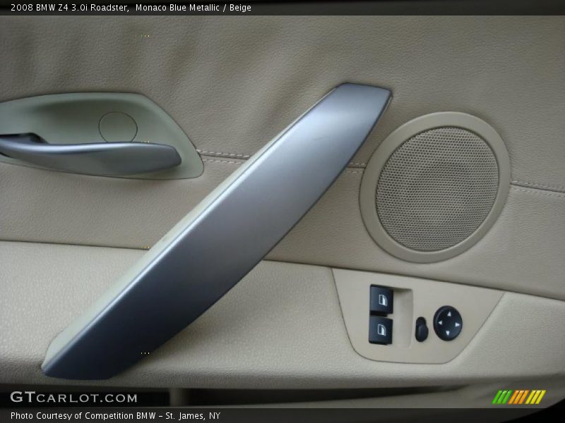 Monaco Blue Metallic / Beige 2008 BMW Z4 3.0i Roadster