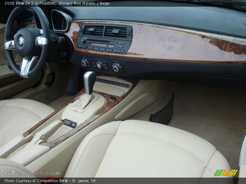 Monaco Blue Metallic / Beige 2008 BMW Z4 3.0i Roadster