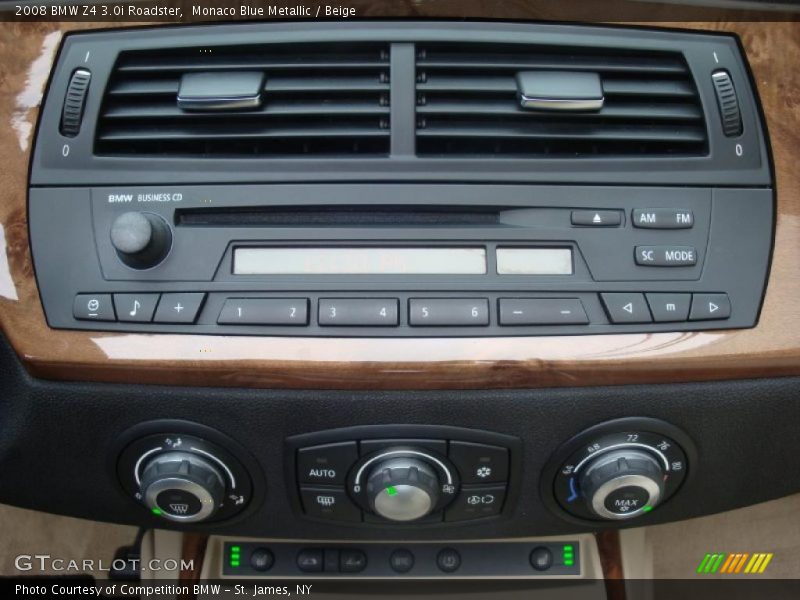 Monaco Blue Metallic / Beige 2008 BMW Z4 3.0i Roadster