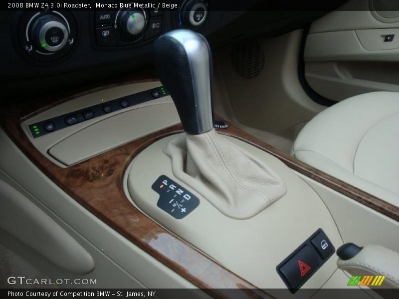 Monaco Blue Metallic / Beige 2008 BMW Z4 3.0i Roadster