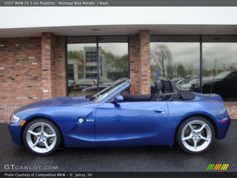 Montego Blue Metallic / Black 2007 BMW Z4 3.0si Roadster