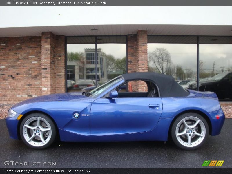 Montego Blue Metallic / Black 2007 BMW Z4 3.0si Roadster