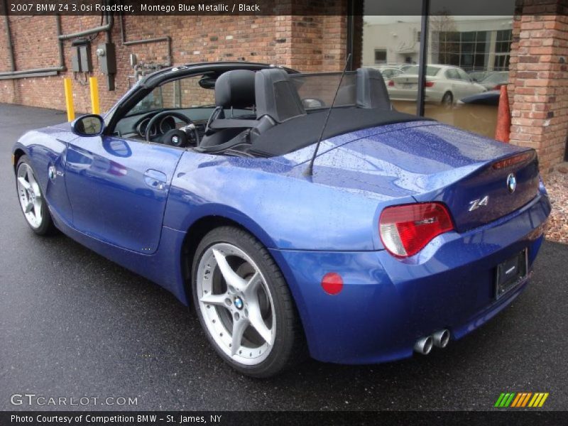 Montego Blue Metallic / Black 2007 BMW Z4 3.0si Roadster