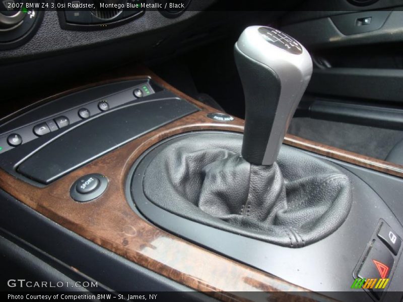 Montego Blue Metallic / Black 2007 BMW Z4 3.0si Roadster