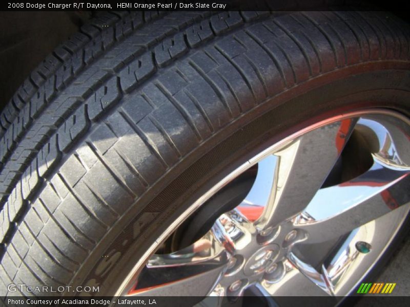 HEMI Orange Pearl / Dark Slate Gray 2008 Dodge Charger R/T Daytona
