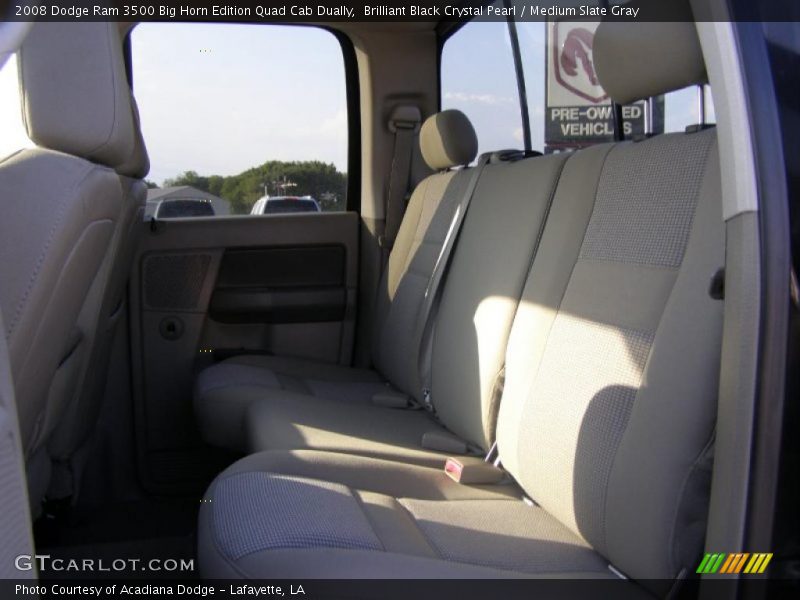 Brilliant Black Crystal Pearl / Medium Slate Gray 2008 Dodge Ram 3500 Big Horn Edition Quad Cab Dually