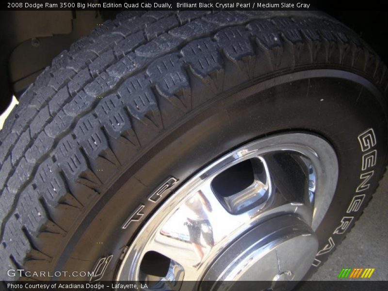 Brilliant Black Crystal Pearl / Medium Slate Gray 2008 Dodge Ram 3500 Big Horn Edition Quad Cab Dually