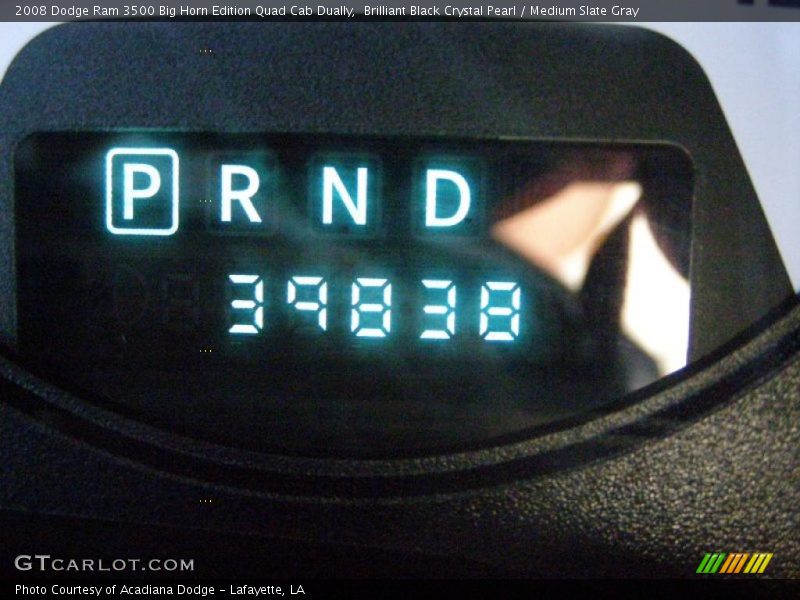 Brilliant Black Crystal Pearl / Medium Slate Gray 2008 Dodge Ram 3500 Big Horn Edition Quad Cab Dually
