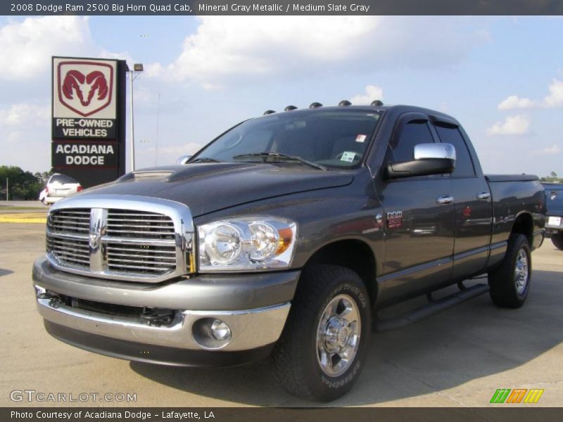 Mineral Gray Metallic / Medium Slate Gray 2008 Dodge Ram 2500 Big Horn Quad Cab