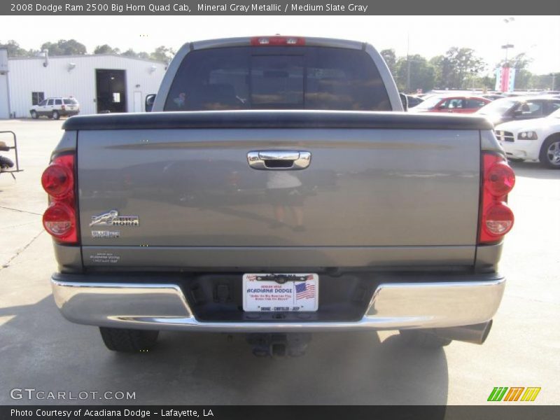 Mineral Gray Metallic / Medium Slate Gray 2008 Dodge Ram 2500 Big Horn Quad Cab