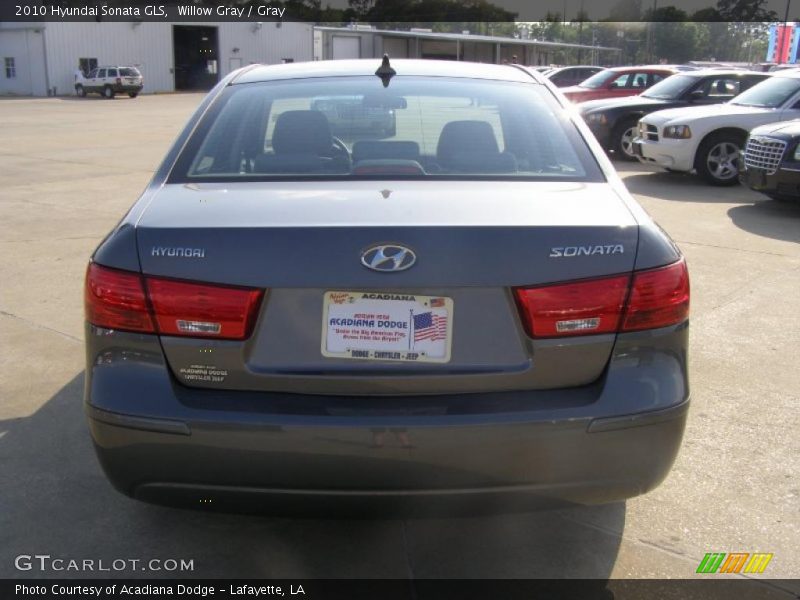 Willow Gray / Gray 2010 Hyundai Sonata GLS