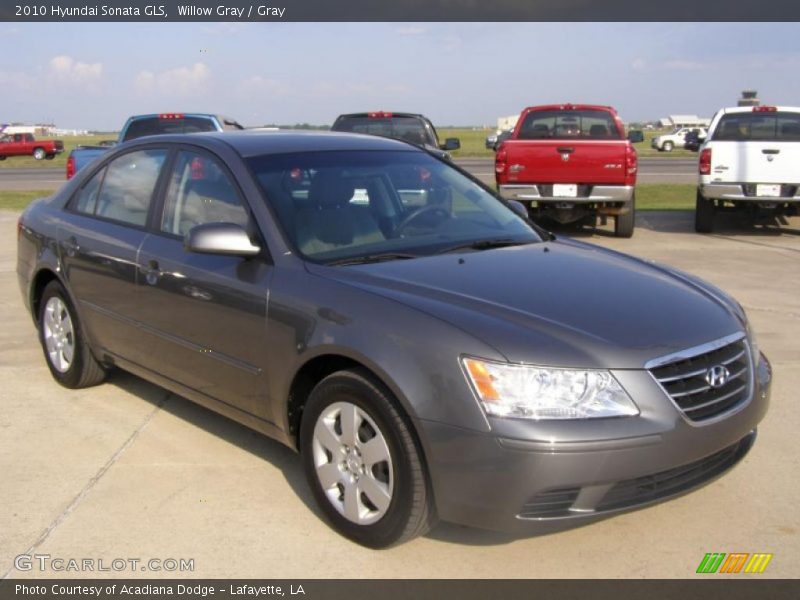 Willow Gray / Gray 2010 Hyundai Sonata GLS
