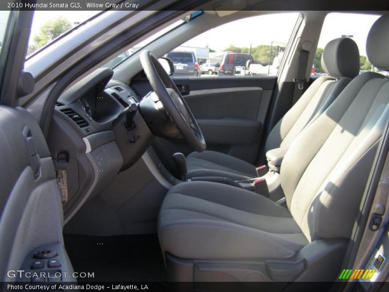 Willow Gray / Gray 2010 Hyundai Sonata GLS
