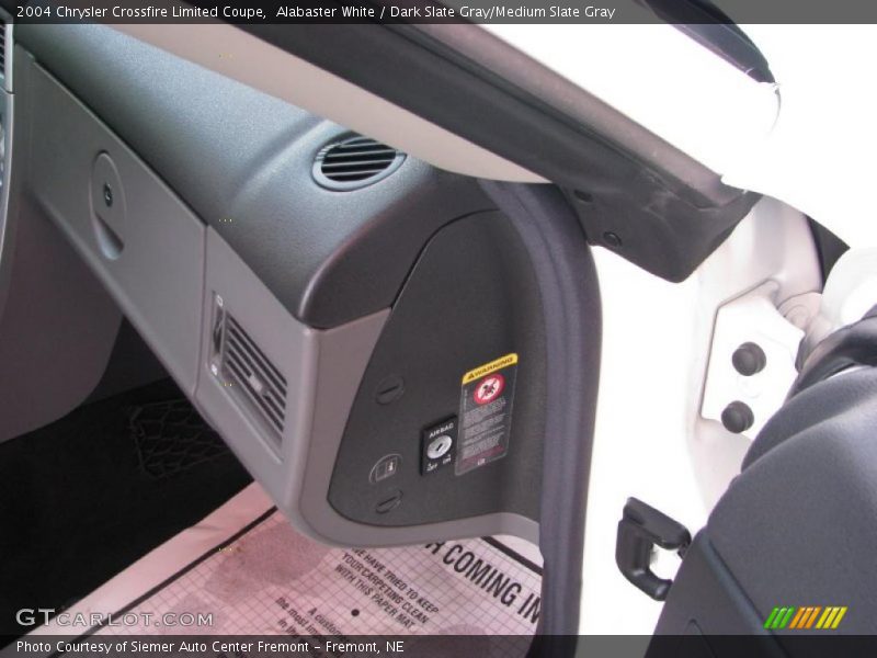 Alabaster White / Dark Slate Gray/Medium Slate Gray 2004 Chrysler Crossfire Limited Coupe