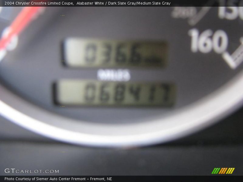 Alabaster White / Dark Slate Gray/Medium Slate Gray 2004 Chrysler Crossfire Limited Coupe