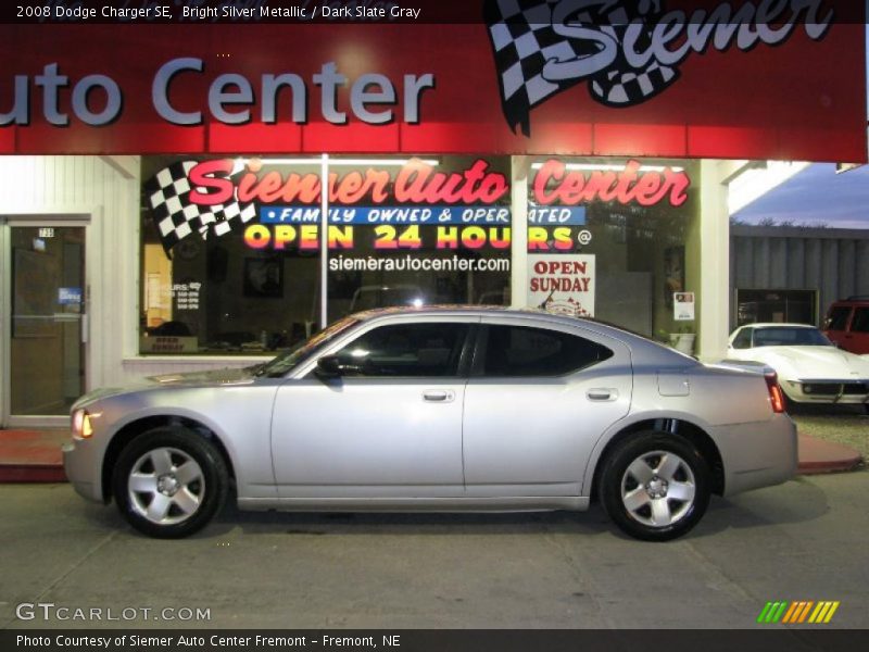 Bright Silver Metallic / Dark Slate Gray 2008 Dodge Charger SE