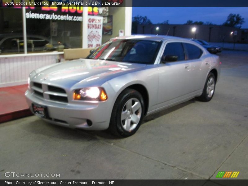 Bright Silver Metallic / Dark Slate Gray 2008 Dodge Charger SE