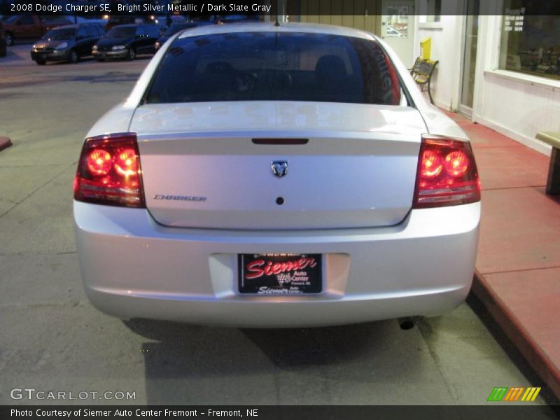 Bright Silver Metallic / Dark Slate Gray 2008 Dodge Charger SE