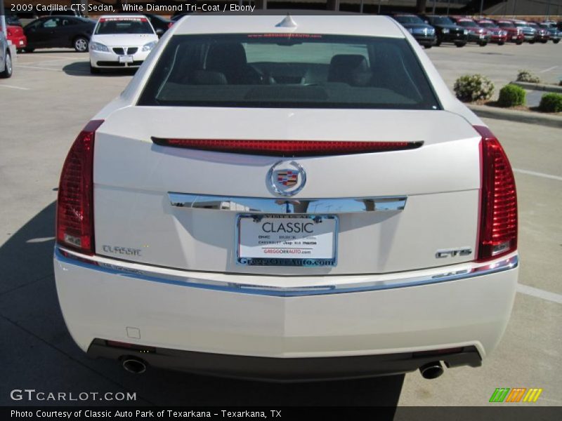 White Diamond Tri-Coat / Ebony 2009 Cadillac CTS Sedan