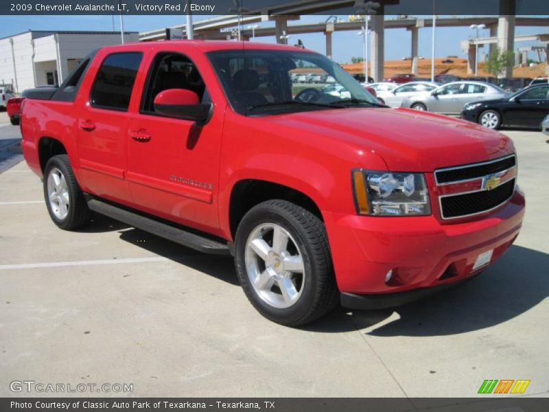 Victory Red / Ebony 2009 Chevrolet Avalanche LT