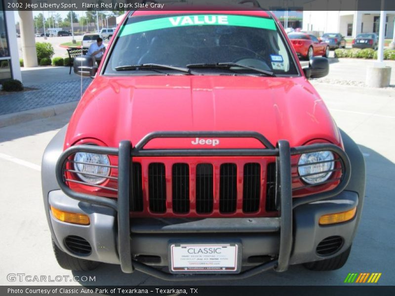 Flame Red / Dark Slate Gray 2002 Jeep Liberty Sport