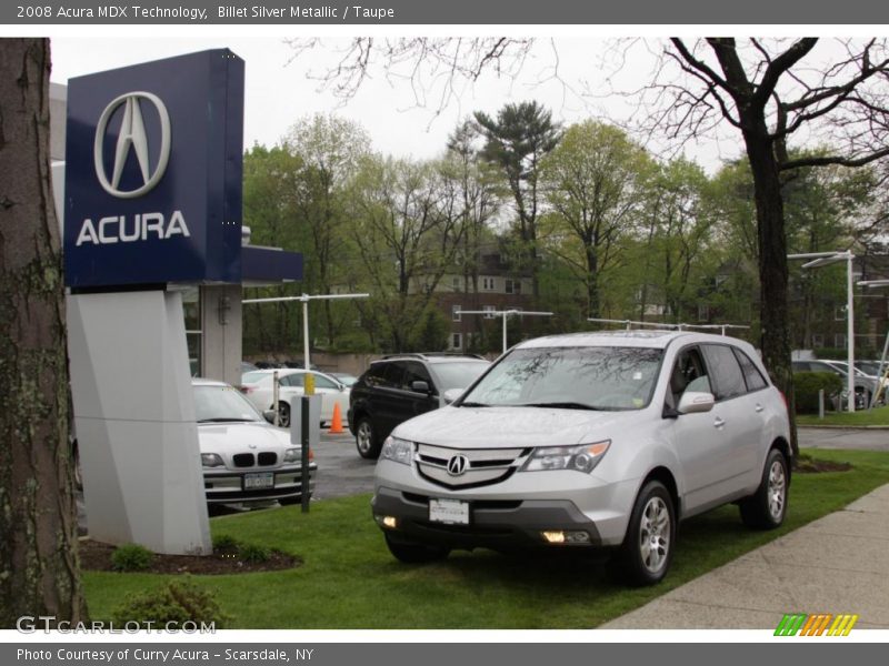 Billet Silver Metallic / Taupe 2008 Acura MDX Technology