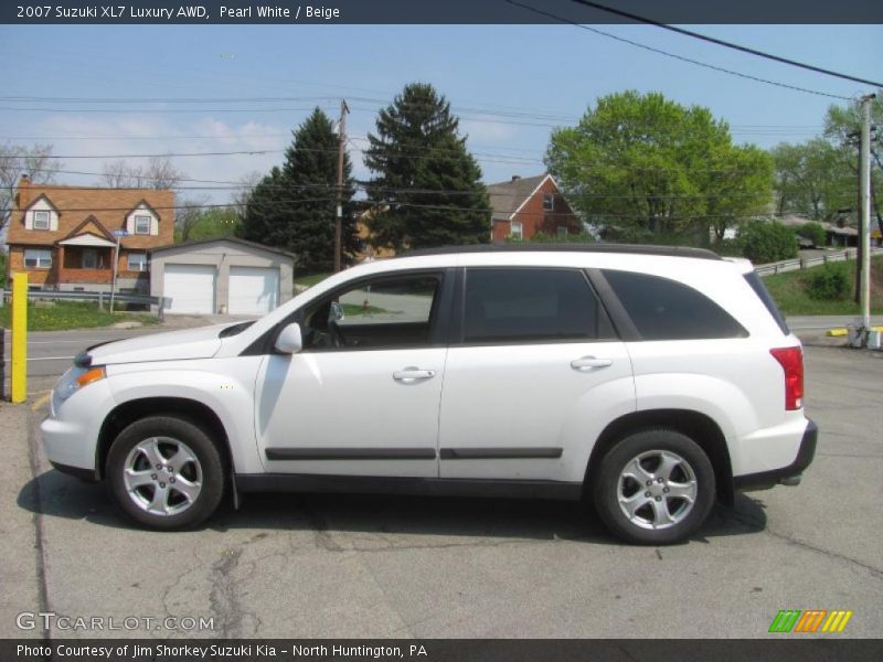 Pearl White / Beige 2007 Suzuki XL7 Luxury AWD