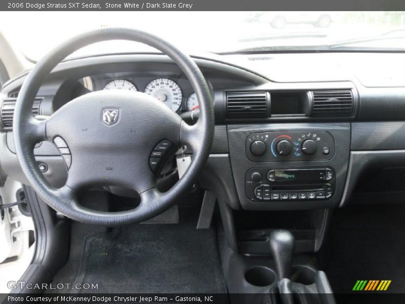 Stone White / Dark Slate Grey 2006 Dodge Stratus SXT Sedan