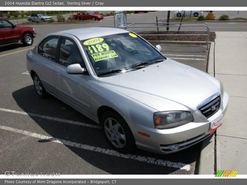 Sterling Silver / Gray 2004 Hyundai Elantra GLS Sedan