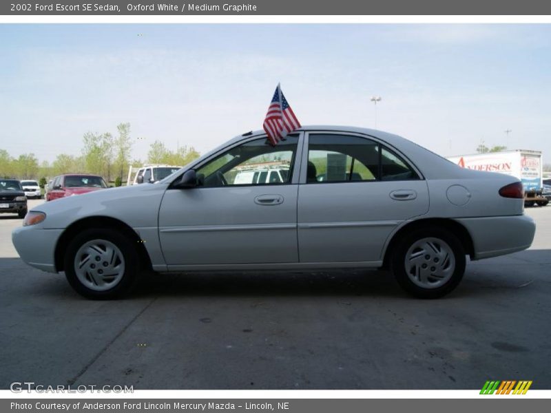 Oxford White / Medium Graphite 2002 Ford Escort SE Sedan