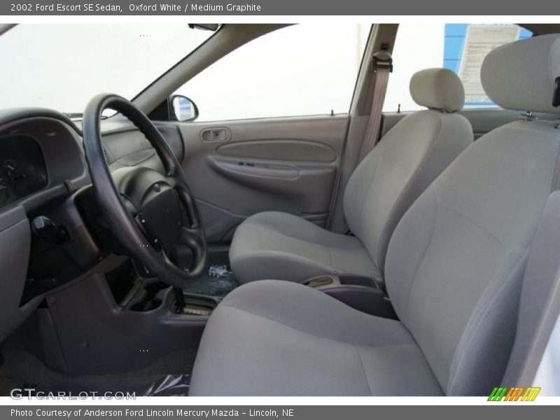 Oxford White / Medium Graphite 2002 Ford Escort SE Sedan