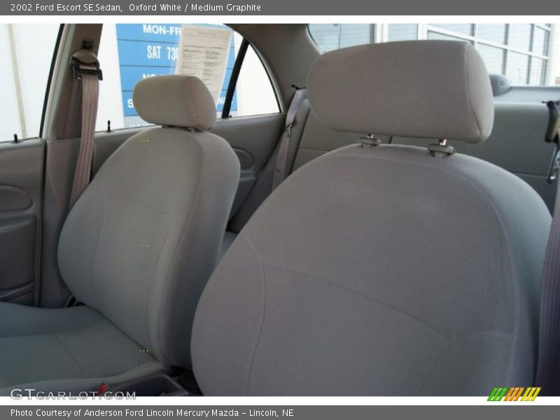 Oxford White / Medium Graphite 2002 Ford Escort SE Sedan