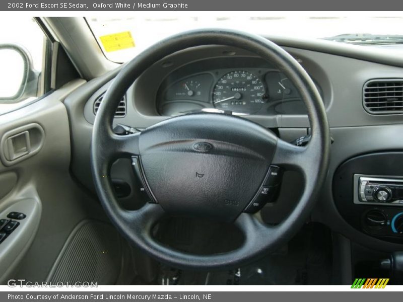 Oxford White / Medium Graphite 2002 Ford Escort SE Sedan