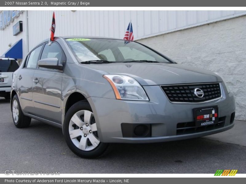 Magnetic Gray / Beige 2007 Nissan Sentra 2.0