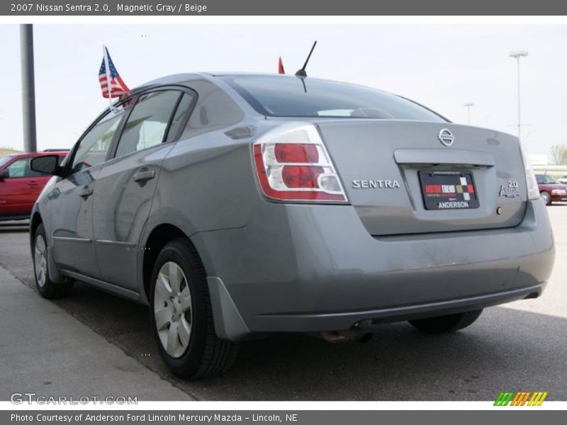 Magnetic Gray / Beige 2007 Nissan Sentra 2.0