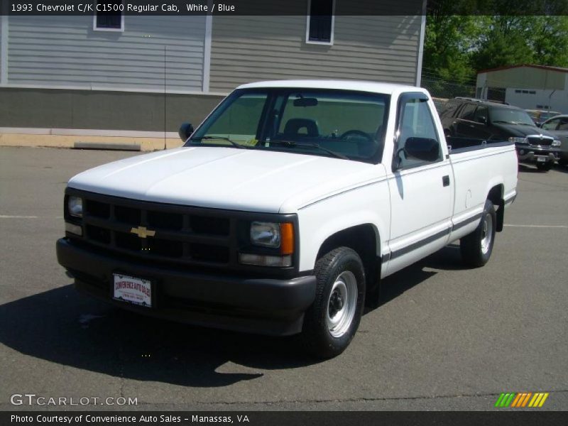 White / Blue 1993 Chevrolet C/K C1500 Regular Cab