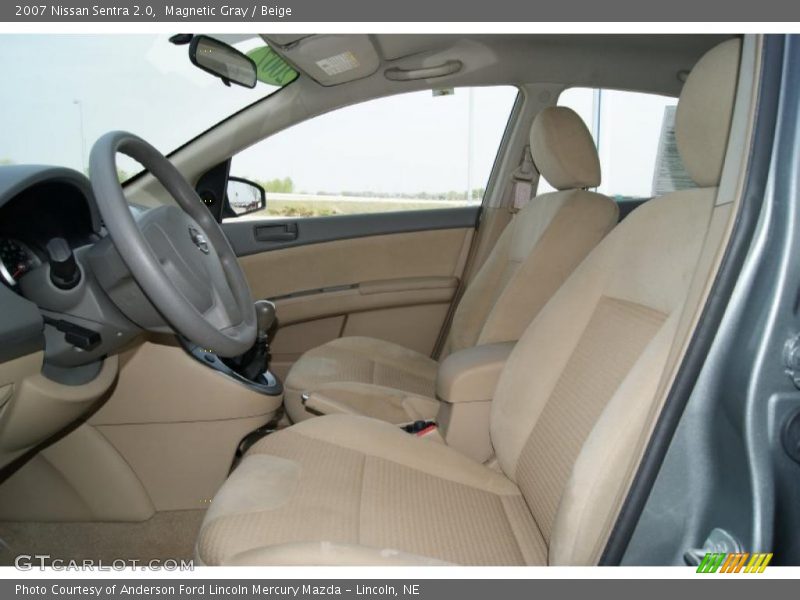 Magnetic Gray / Beige 2007 Nissan Sentra 2.0