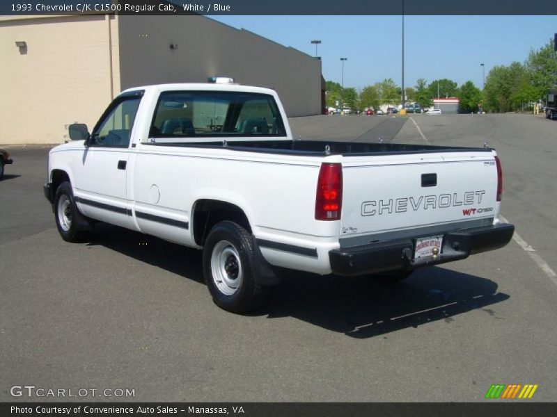 White / Blue 1993 Chevrolet C/K C1500 Regular Cab