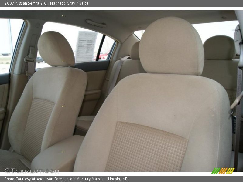 Magnetic Gray / Beige 2007 Nissan Sentra 2.0