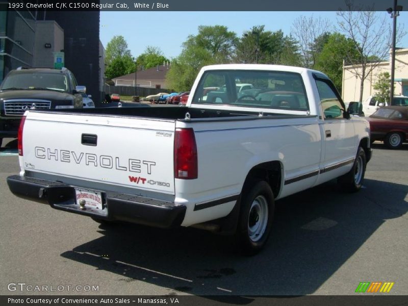 White / Blue 1993 Chevrolet C/K C1500 Regular Cab