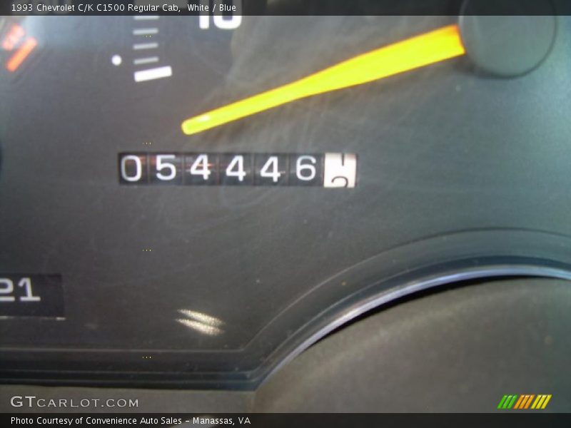 White / Blue 1993 Chevrolet C/K C1500 Regular Cab