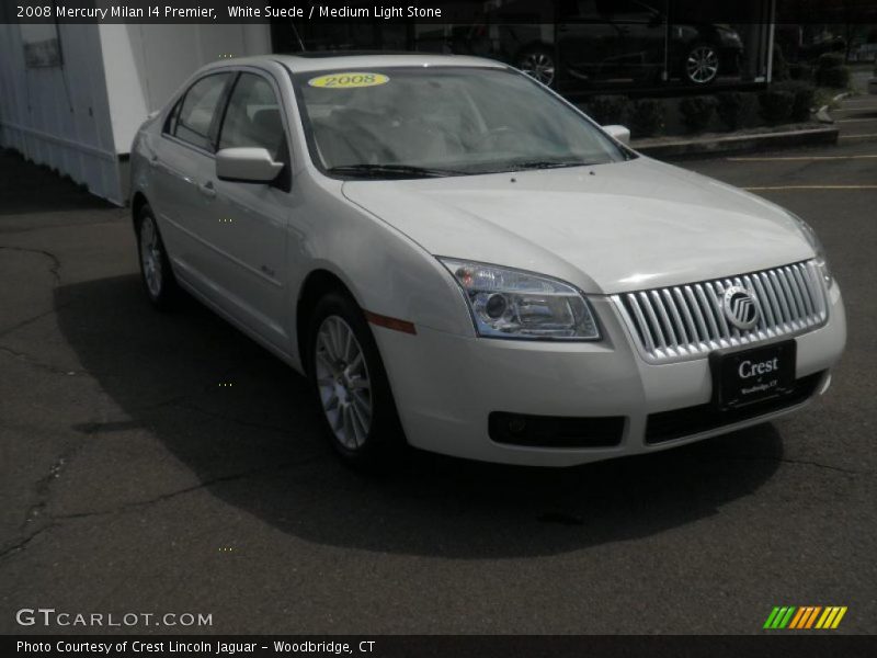White Suede / Medium Light Stone 2008 Mercury Milan I4 Premier