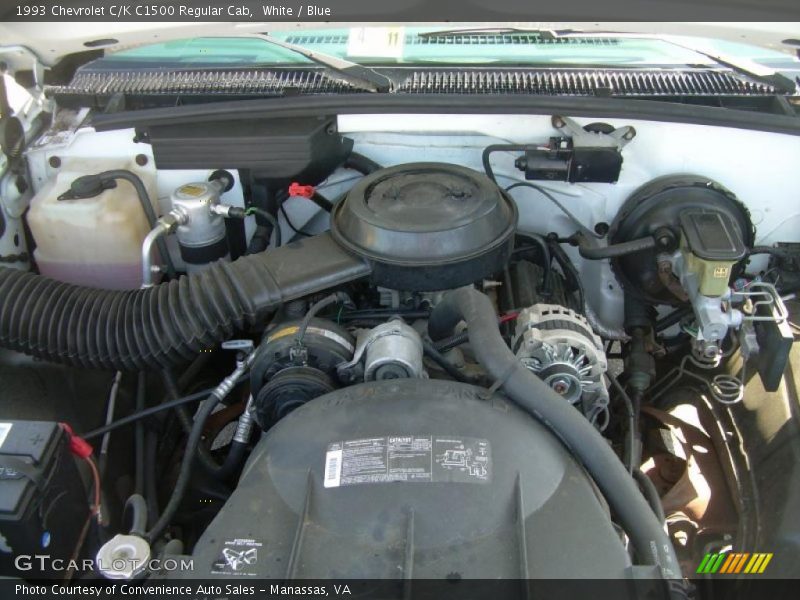 White / Blue 1993 Chevrolet C/K C1500 Regular Cab