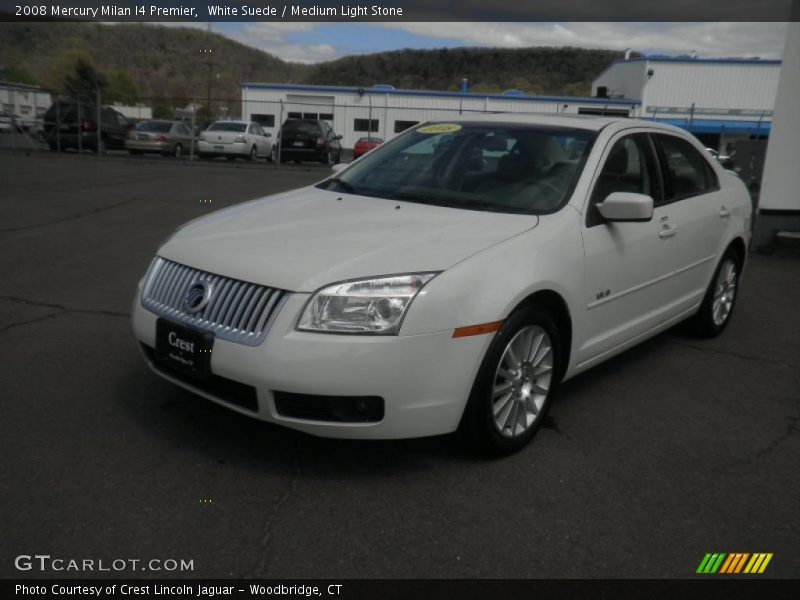 White Suede / Medium Light Stone 2008 Mercury Milan I4 Premier