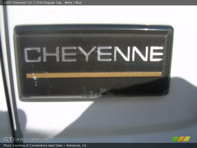 White / Blue 1993 Chevrolet C/K C1500 Regular Cab