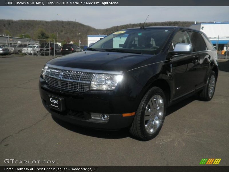 Dark Ink Blue Metallic / Medium Light Stone 2008 Lincoln MKX AWD