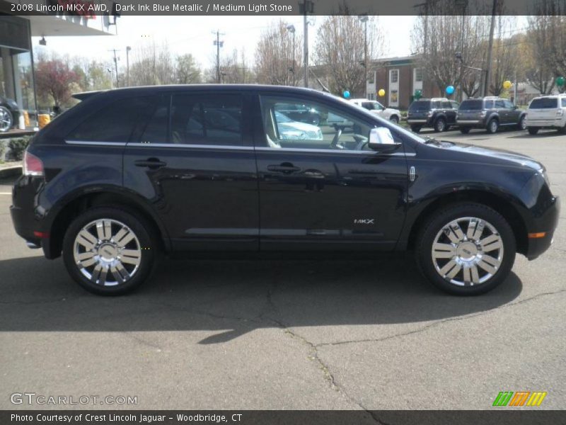 Dark Ink Blue Metallic / Medium Light Stone 2008 Lincoln MKX AWD