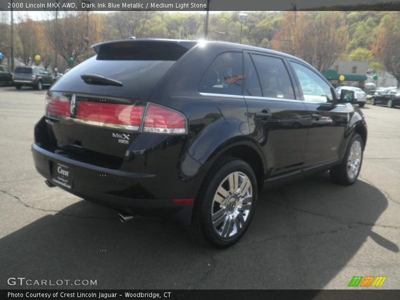 Dark Ink Blue Metallic / Medium Light Stone 2008 Lincoln MKX AWD