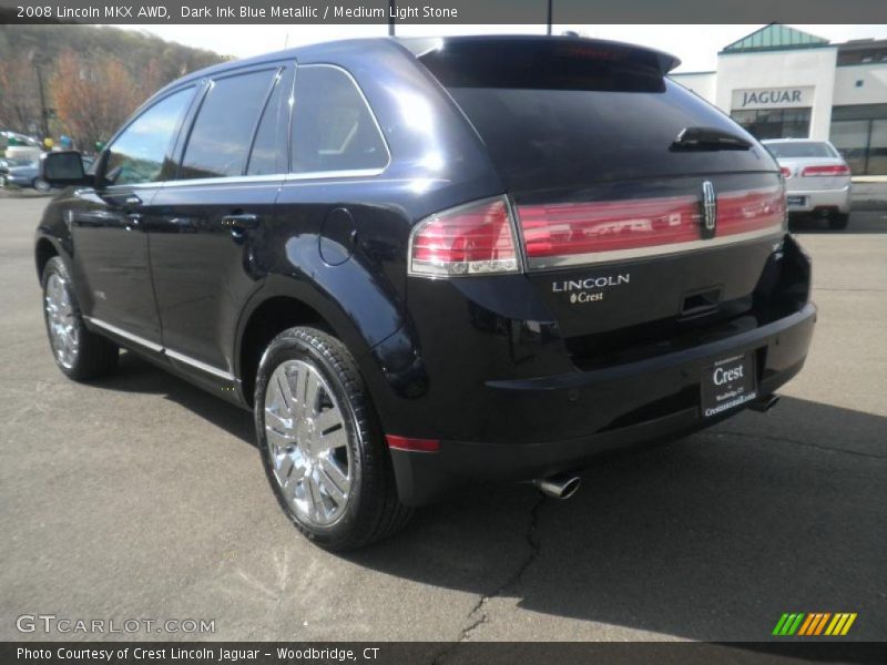 Dark Ink Blue Metallic / Medium Light Stone 2008 Lincoln MKX AWD