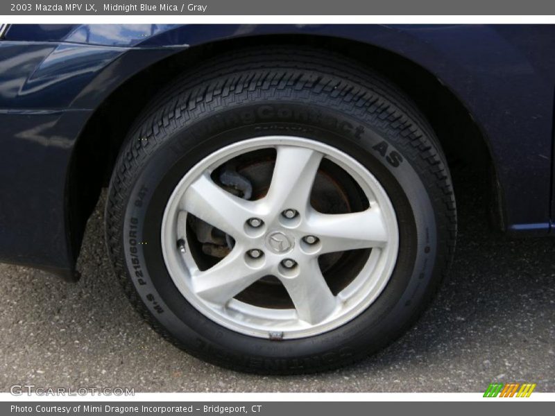 Midnight Blue Mica / Gray 2003 Mazda MPV LX